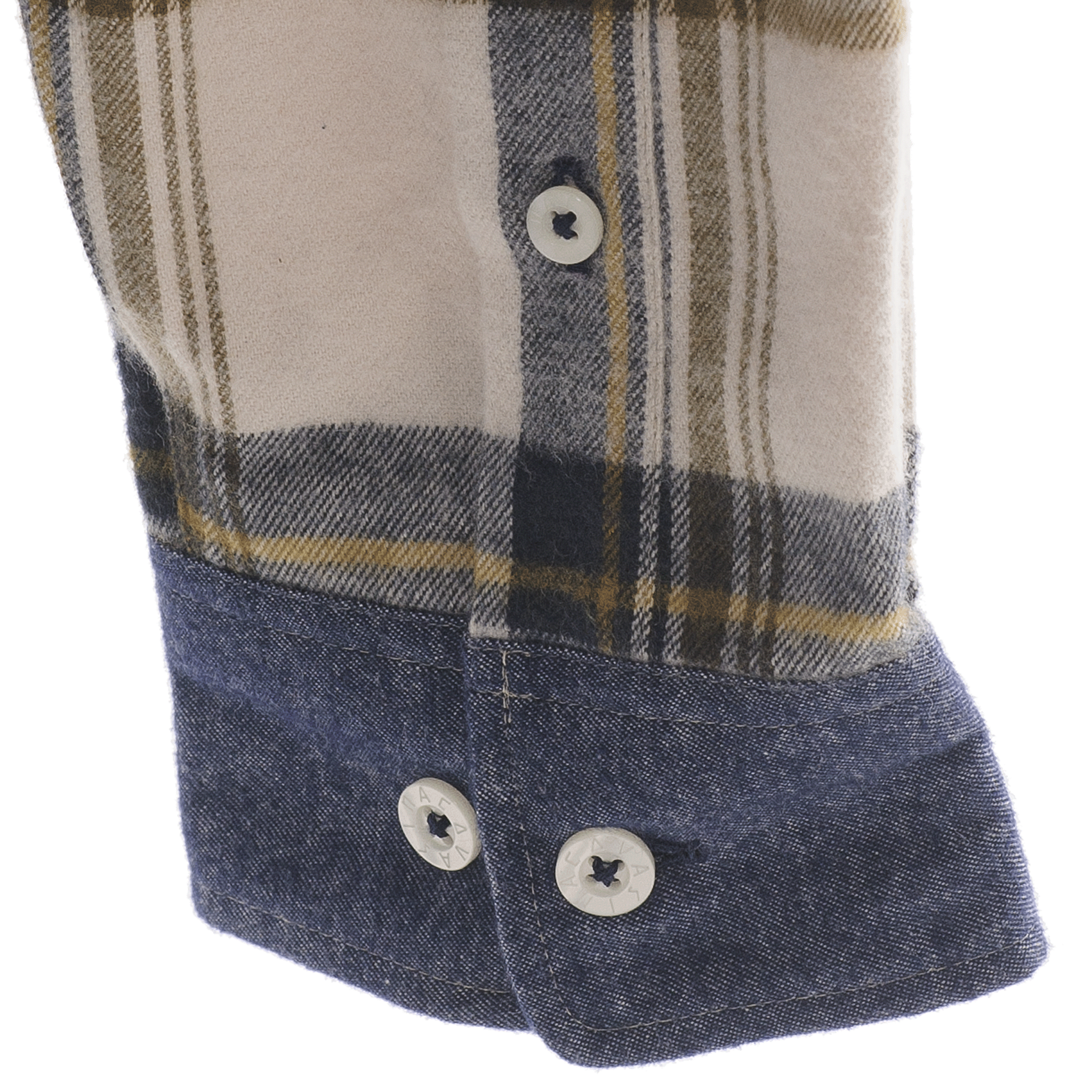 キングサイズ クレイジーチェック柄長袖ボタンダウンシャツ 23224046