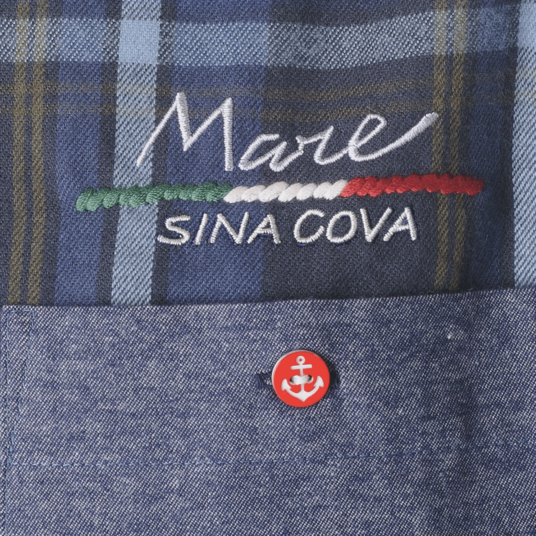 【公式】シナコバ (SINA COVA) クレイジーパターンチェック柄 長袖ボタンダウンシャツ 23224040