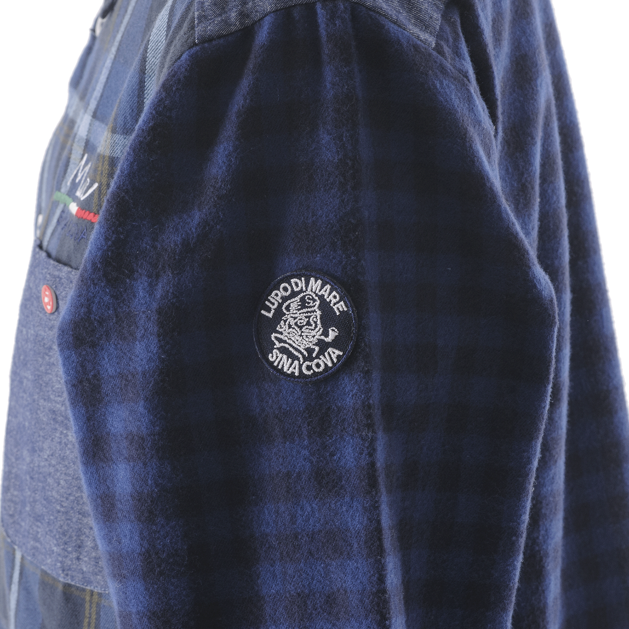 キングサイズ クレイジーチェック柄長袖ボタンダウンシャツ 23224046