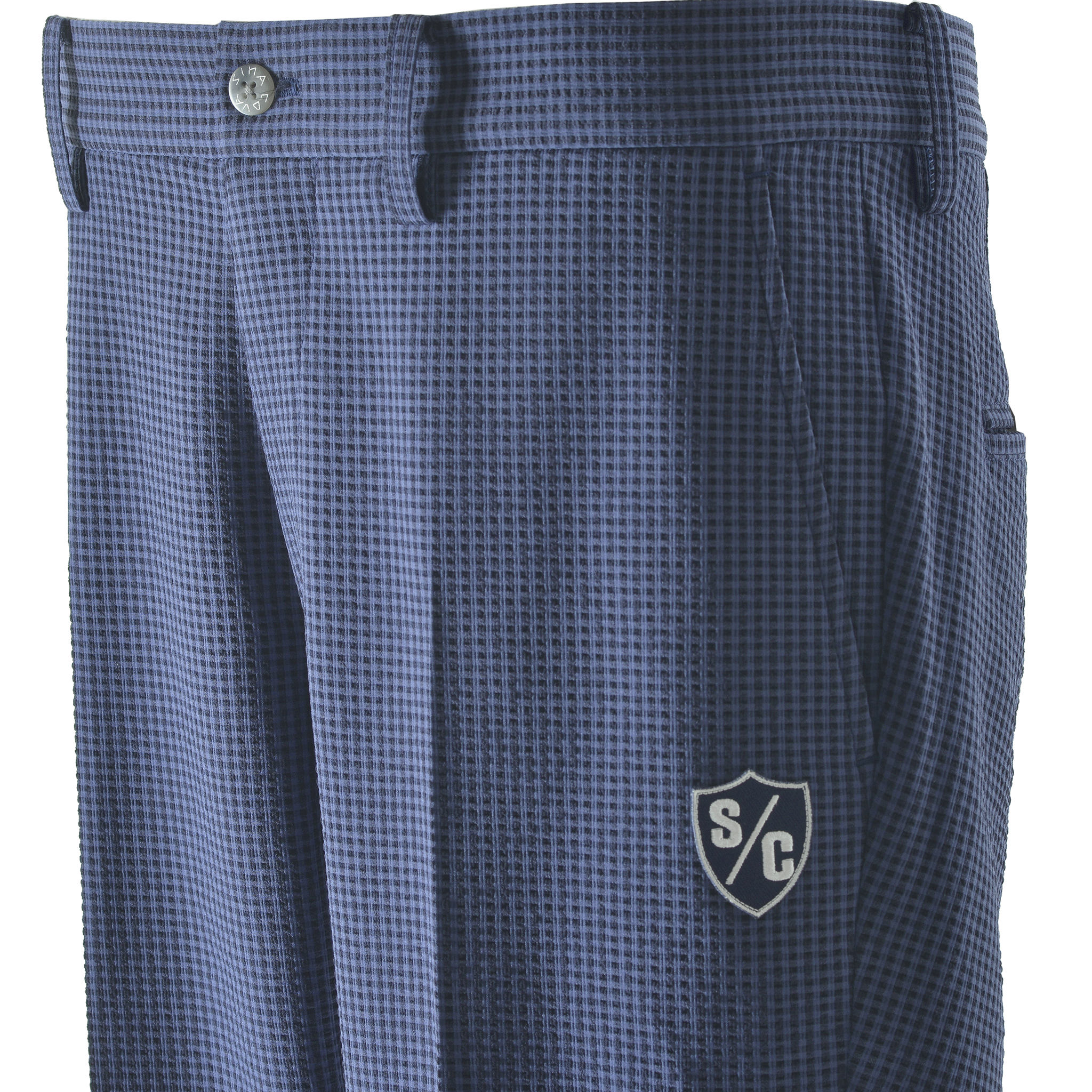 ギンガムチェック柄ノータックパンツ 24155040