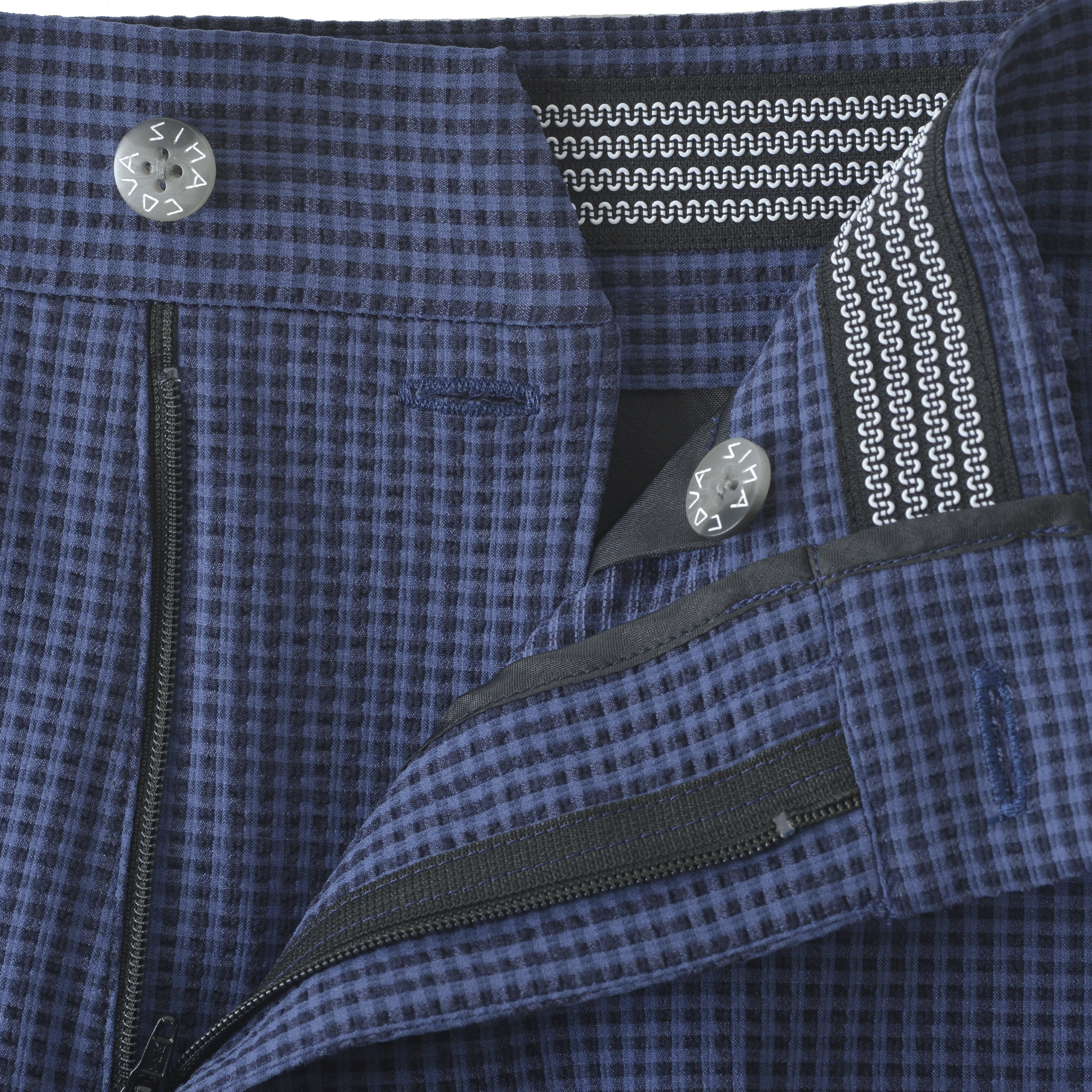 ギンガムチェック柄ノータックパンツ 24155040