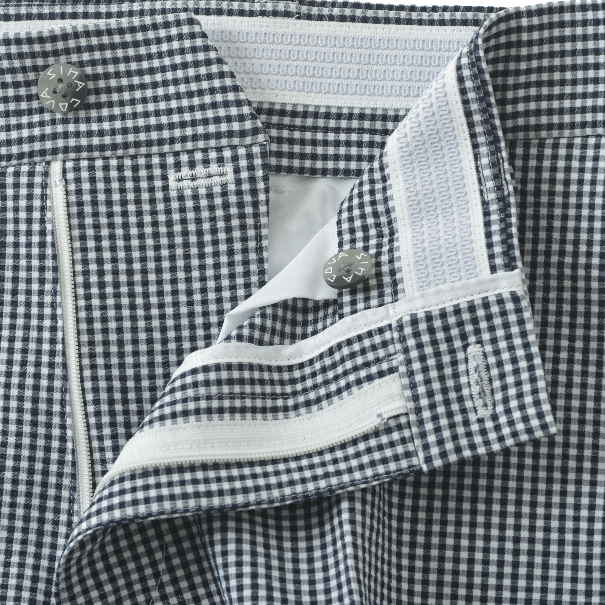 ギンガムチェック柄ノータックパンツ 24155040