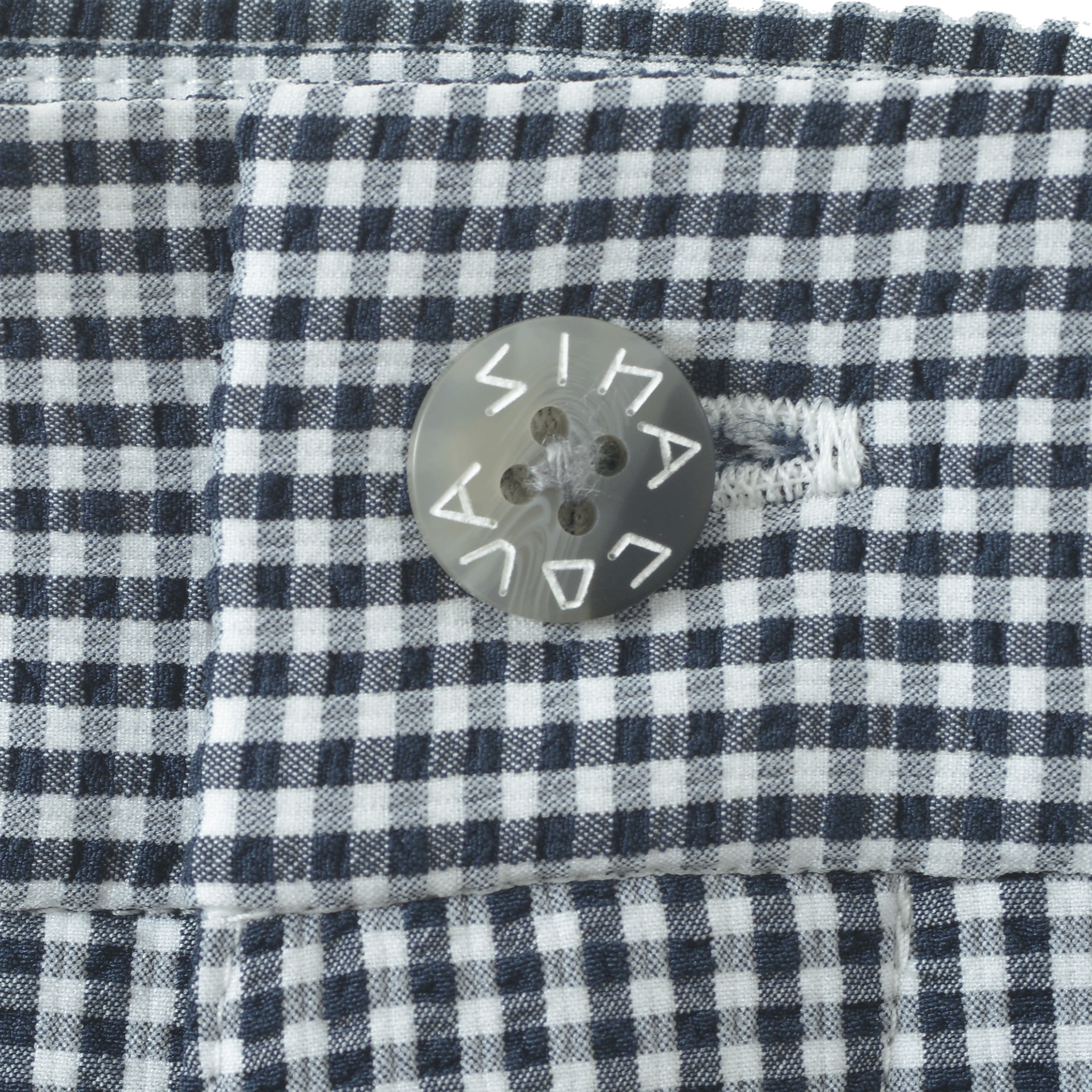 ギンガムチェック柄ノータックパンツ 24155040