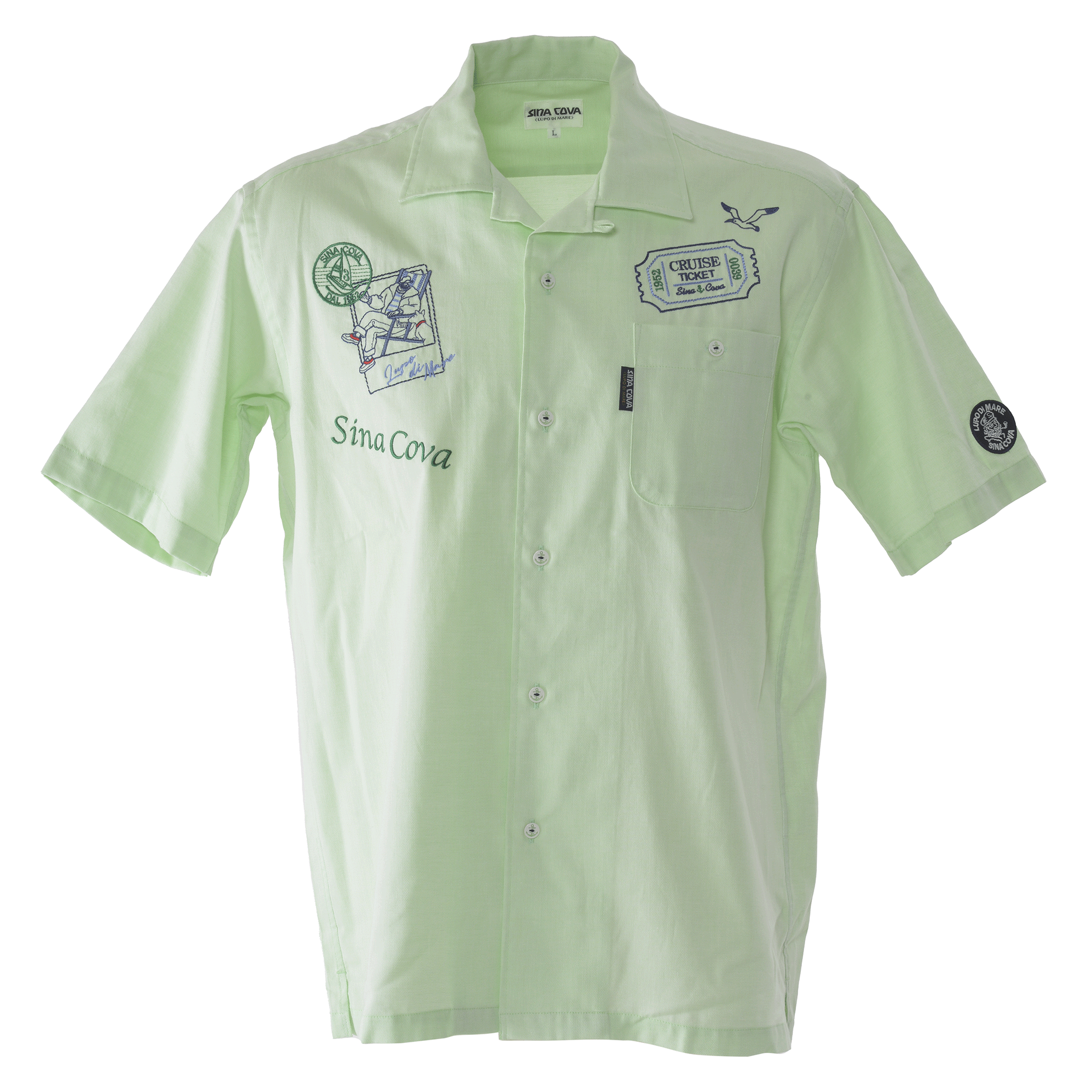 半袖オープンカラーシャツ 開襟シャツ 24124550