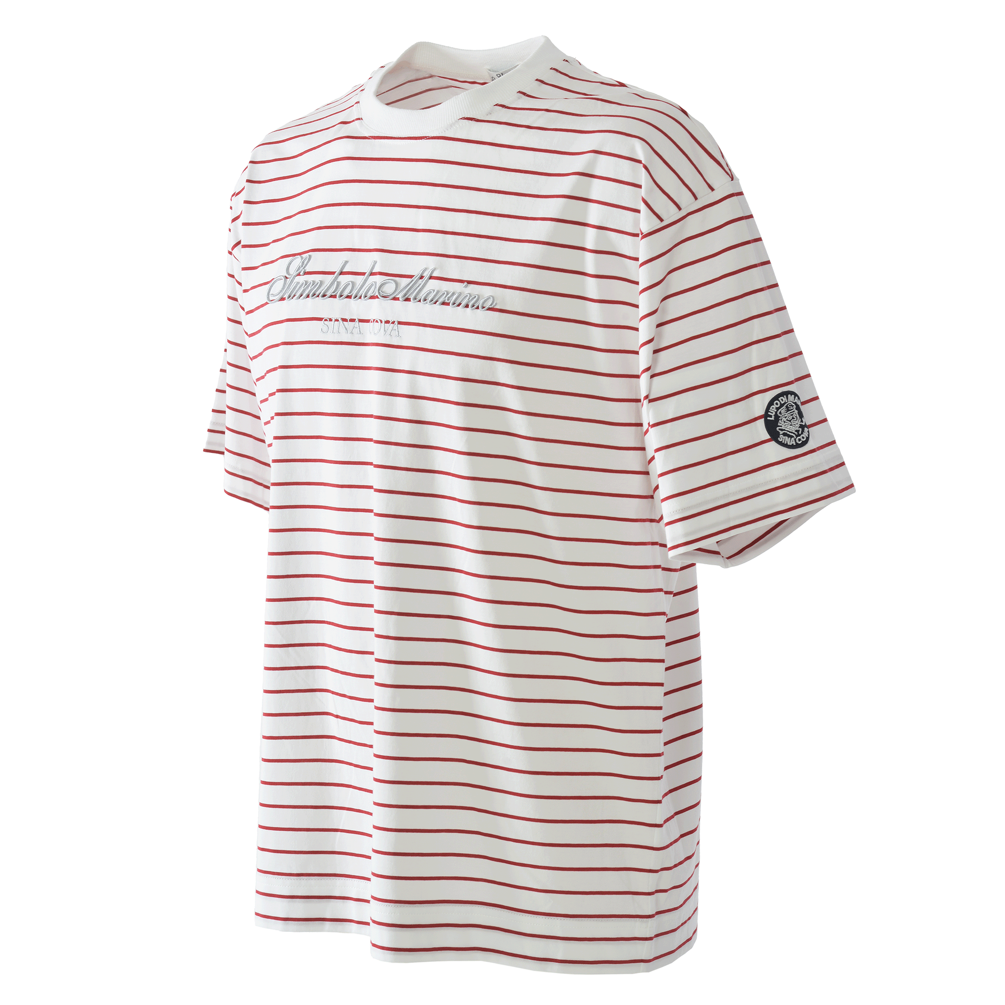 Striped drop shoulder T-shirt 26110570