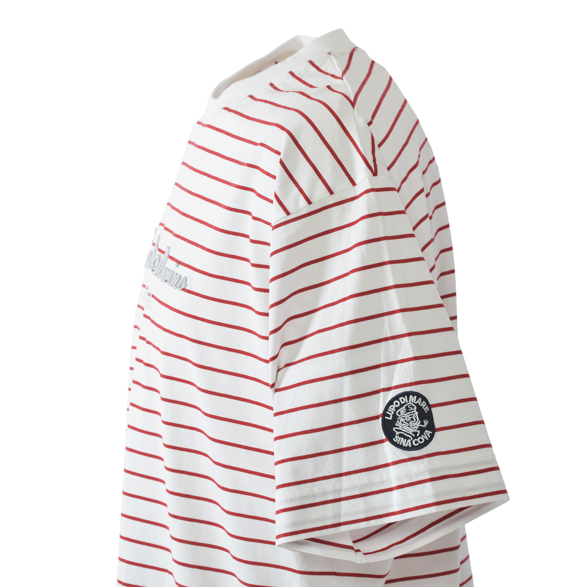 Striped drop shoulder T-shirt 26110570