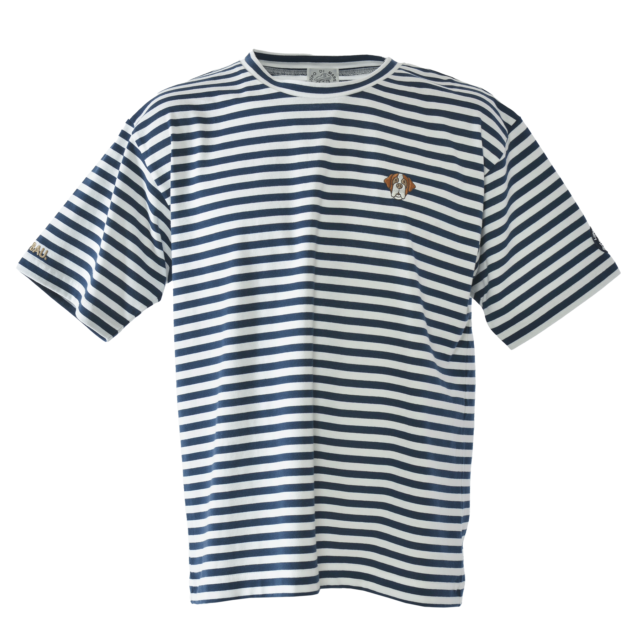 Striped short-sleeved T-shirt, unisex (unisex), 26120570