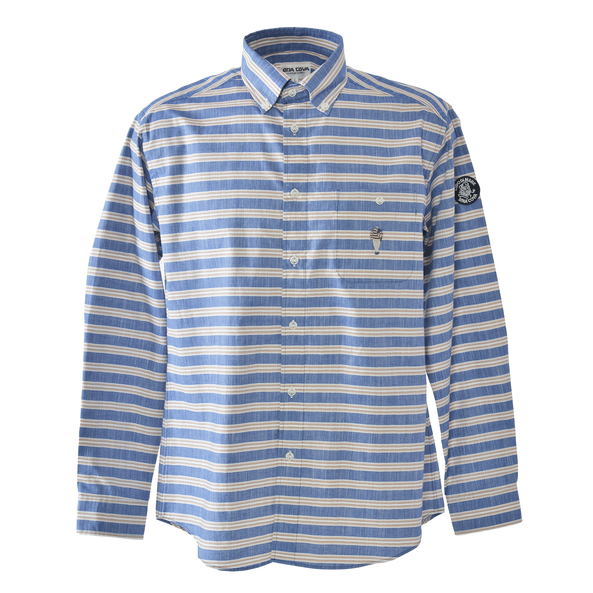 Long-sleeved button-down shirt 26124020