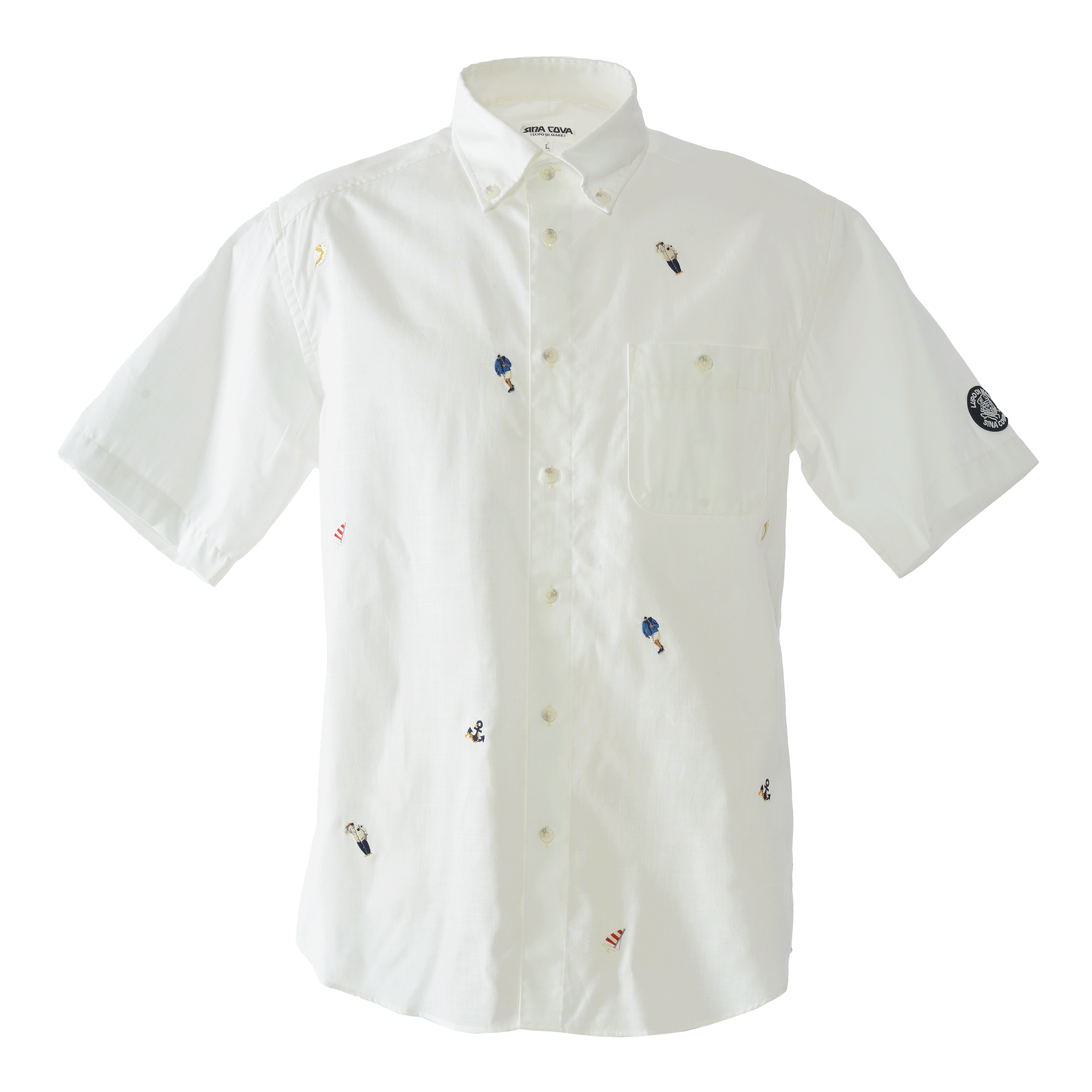 Short-sleeved button-down shirt 26124550