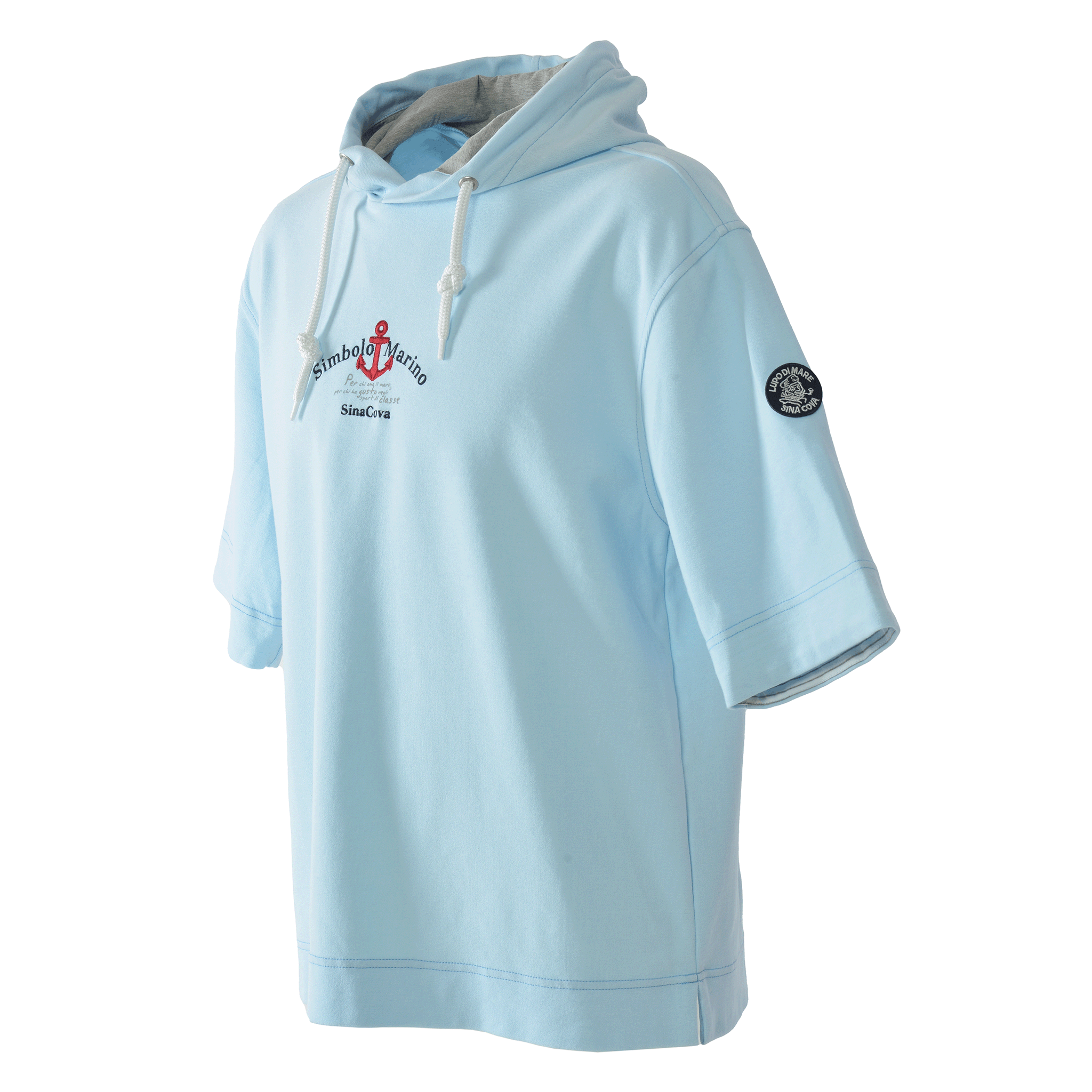 5分袖パーカー 26110520