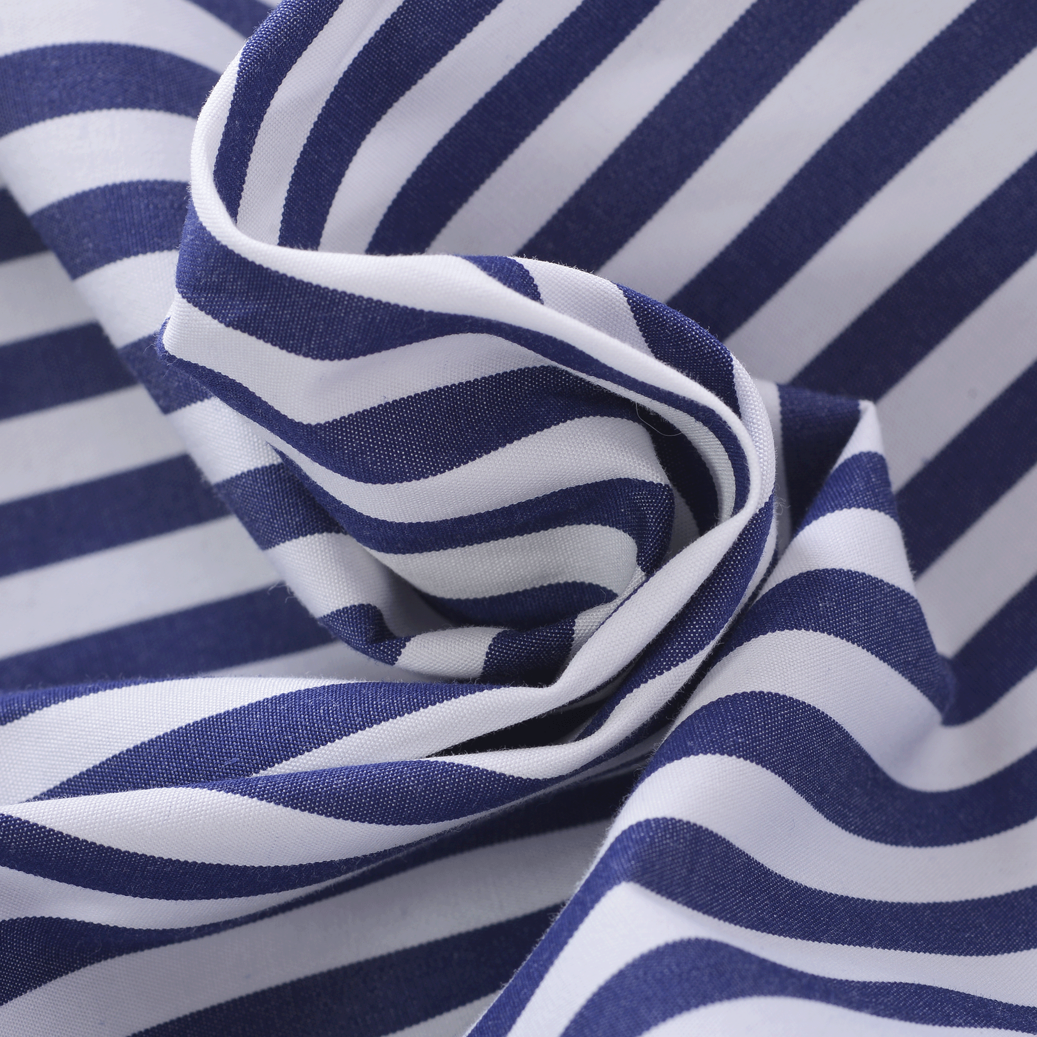 Striped long-sleeved regular collar shirt 25234010