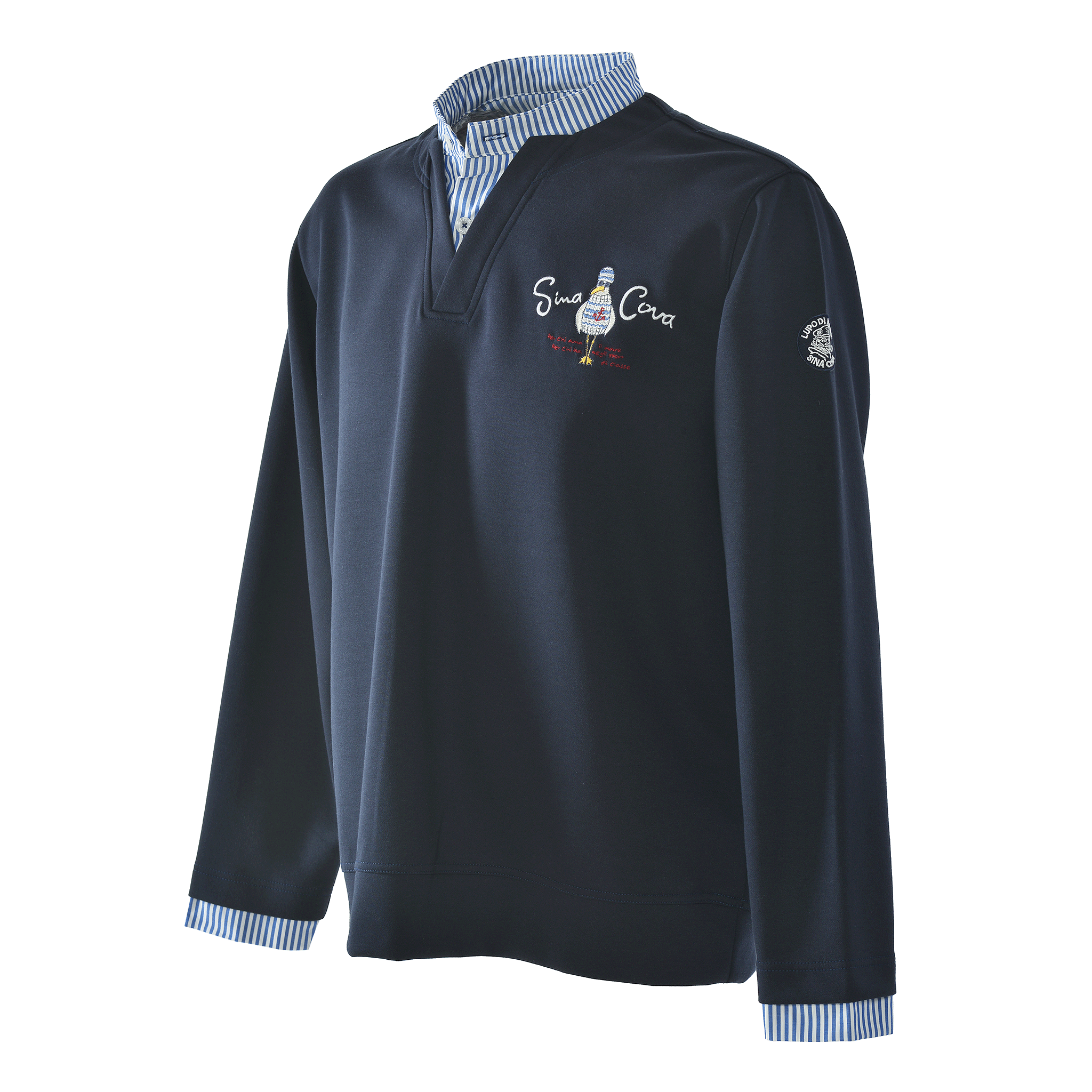 Layered-Look Pullover Unisex 26210030