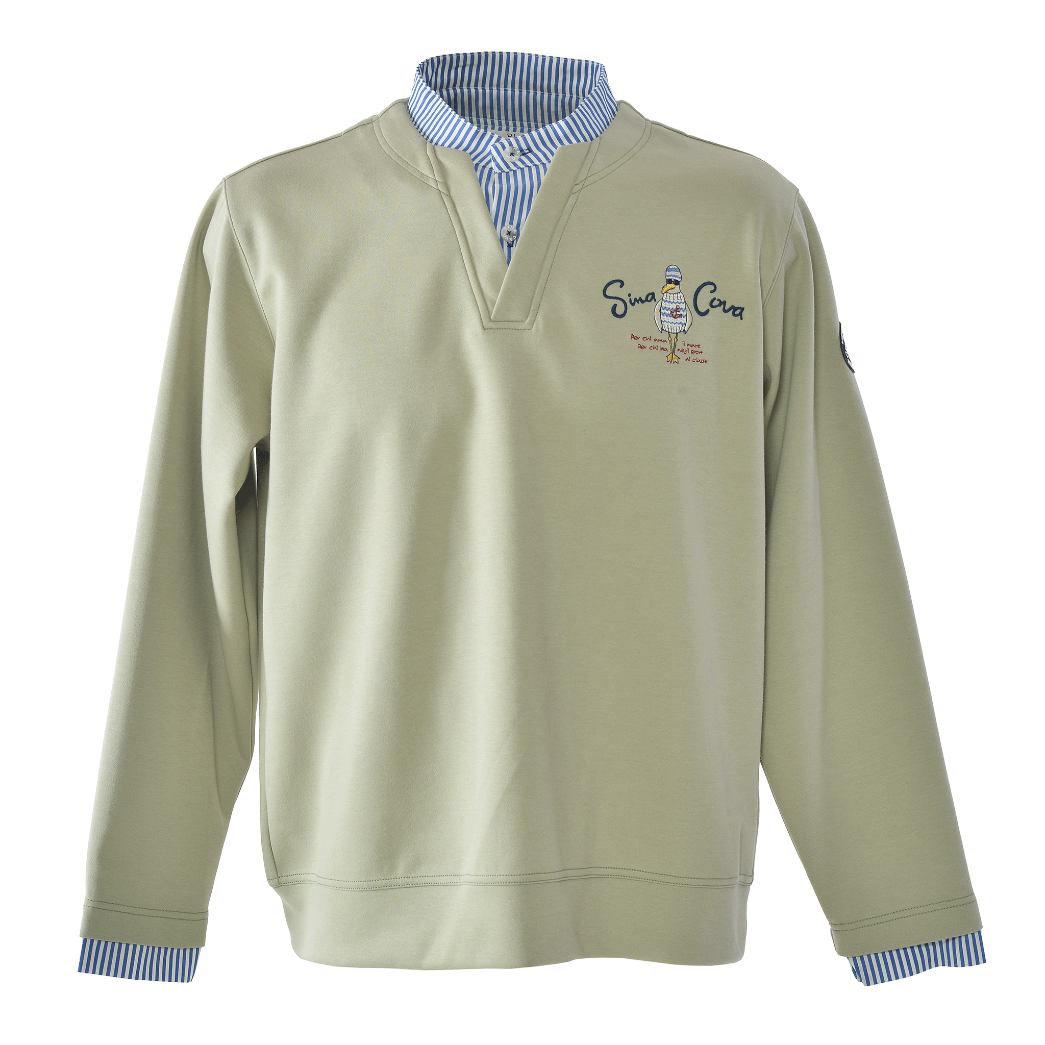 Layered-Look Pullover Unisex 26210030