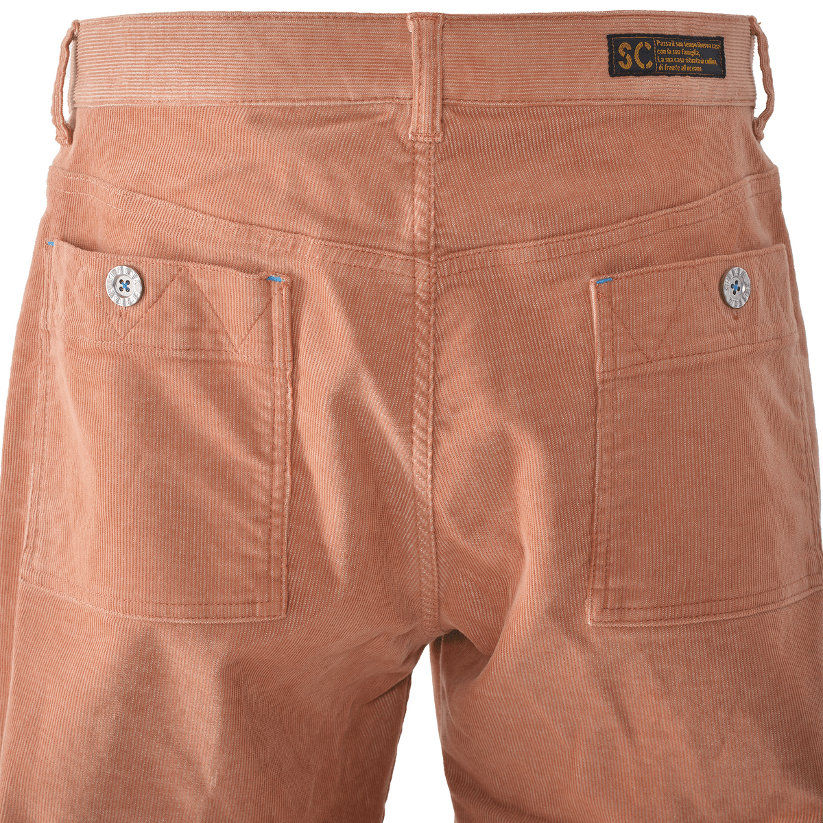 No-pleat tapered trousers