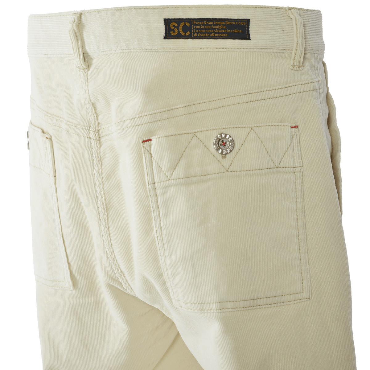 No-pleat tapered trousers