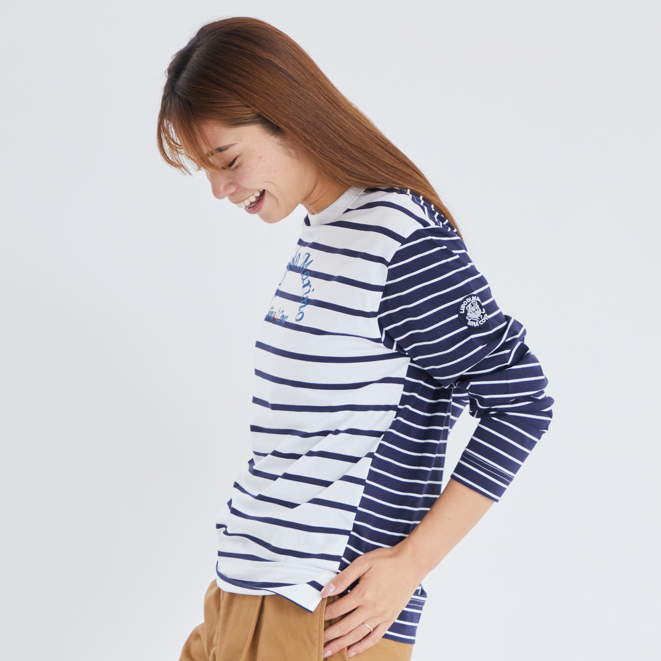 長袖Tシャツ ボーダー 男女兼用 ユニセックス 23110030