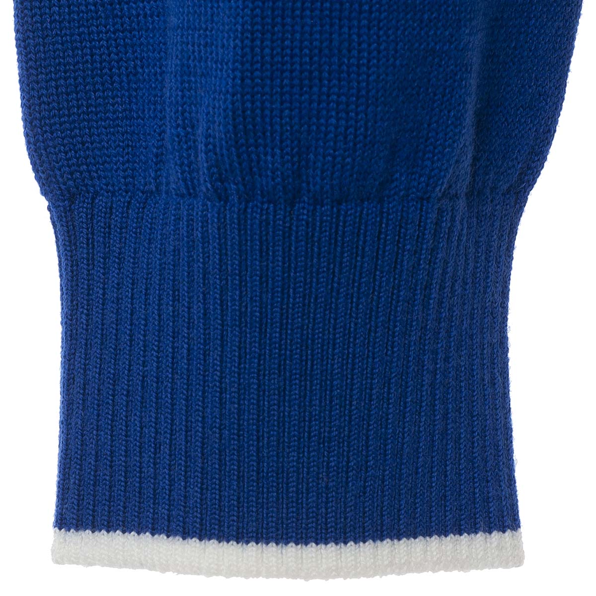 【公式】シナコバ (SINA COVA) ハーフジップセーター 21250030 ブルーのリブ