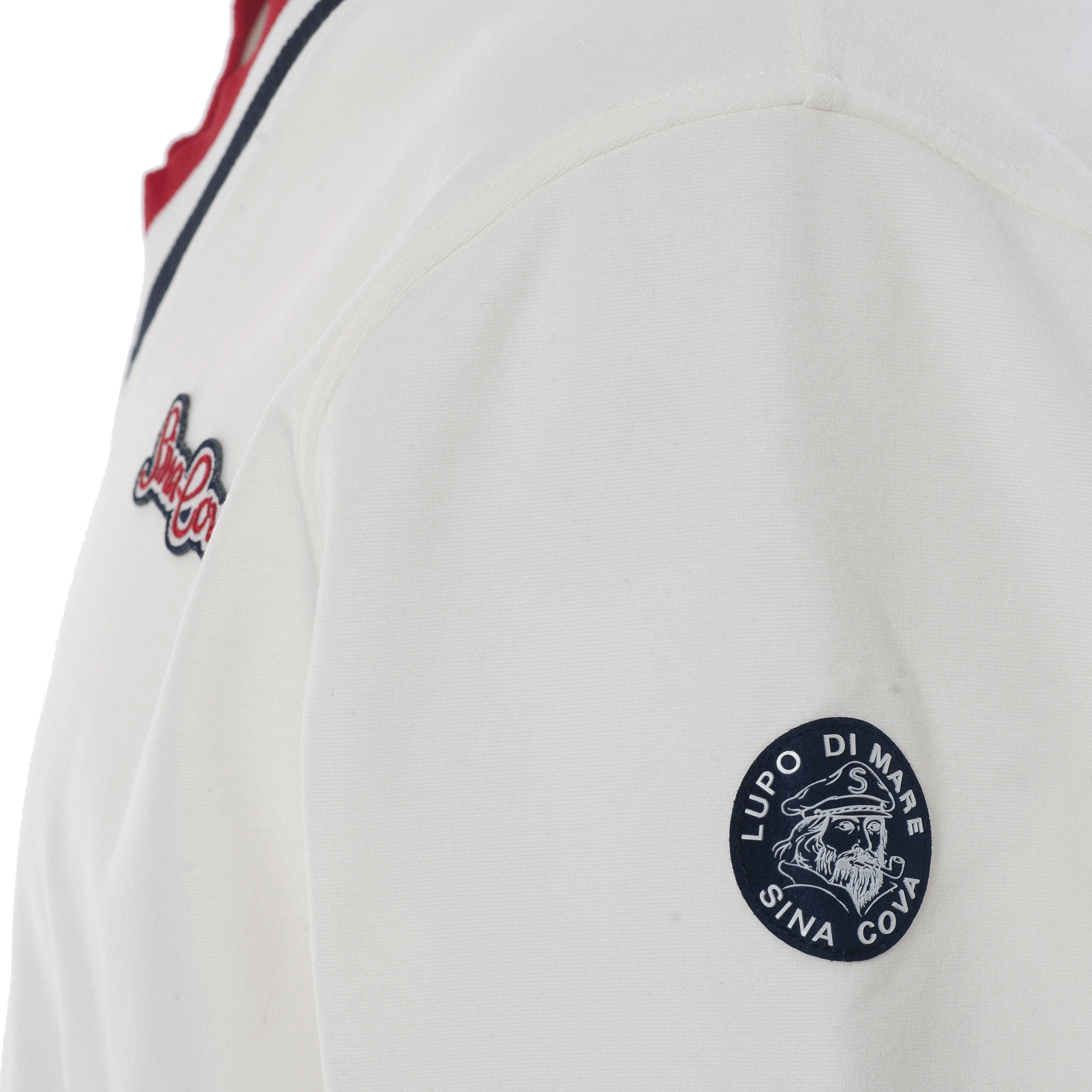 【公式】シナコバ (SINA COVA) Vネックプルオーバー 22250050 オフホワイトの肩部分