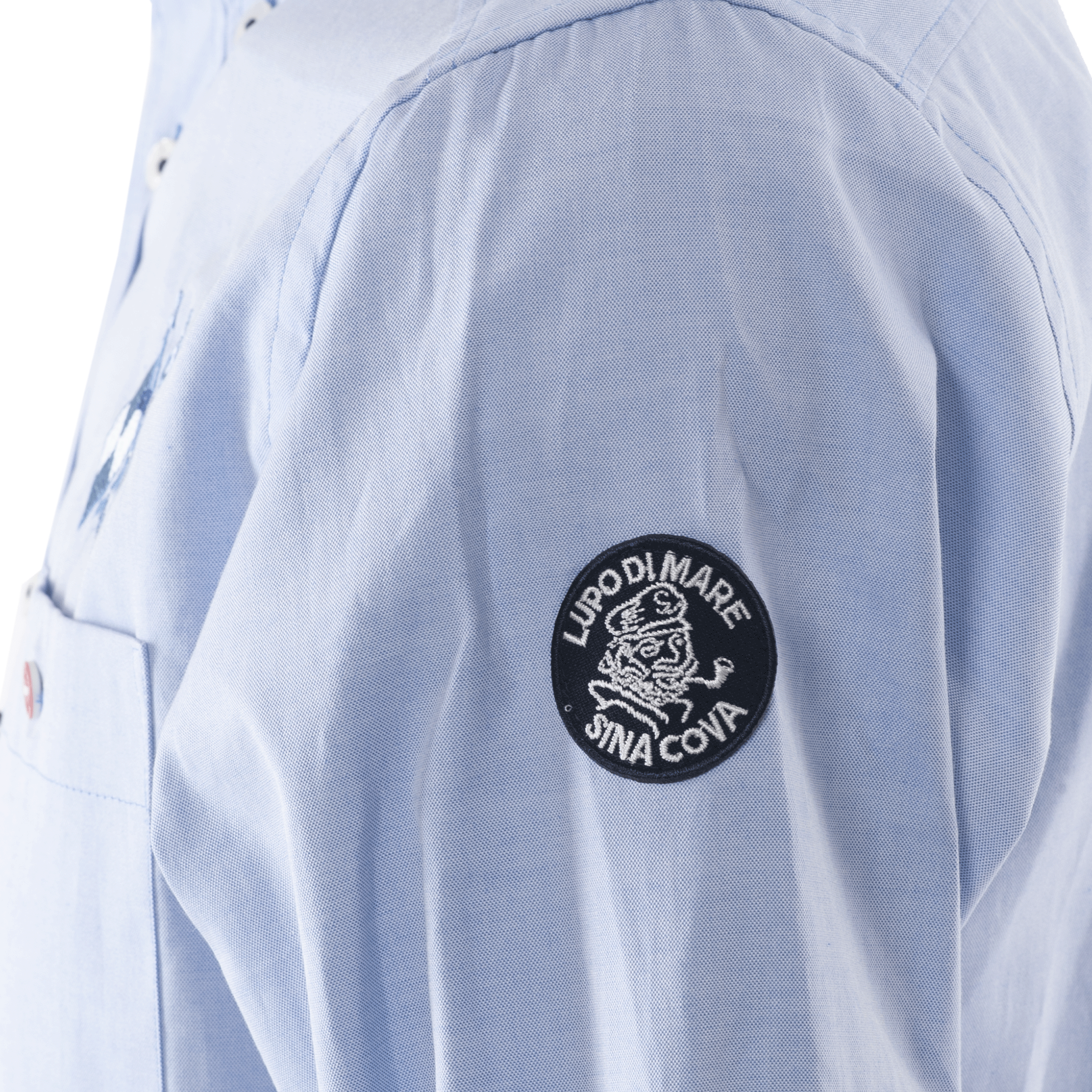 【公式】シナコバ(SINA COVA)長袖 ボタンダウンシャツ ワイシャツ カッターシャツ 刺繍入り スマートカジュアル 23114010