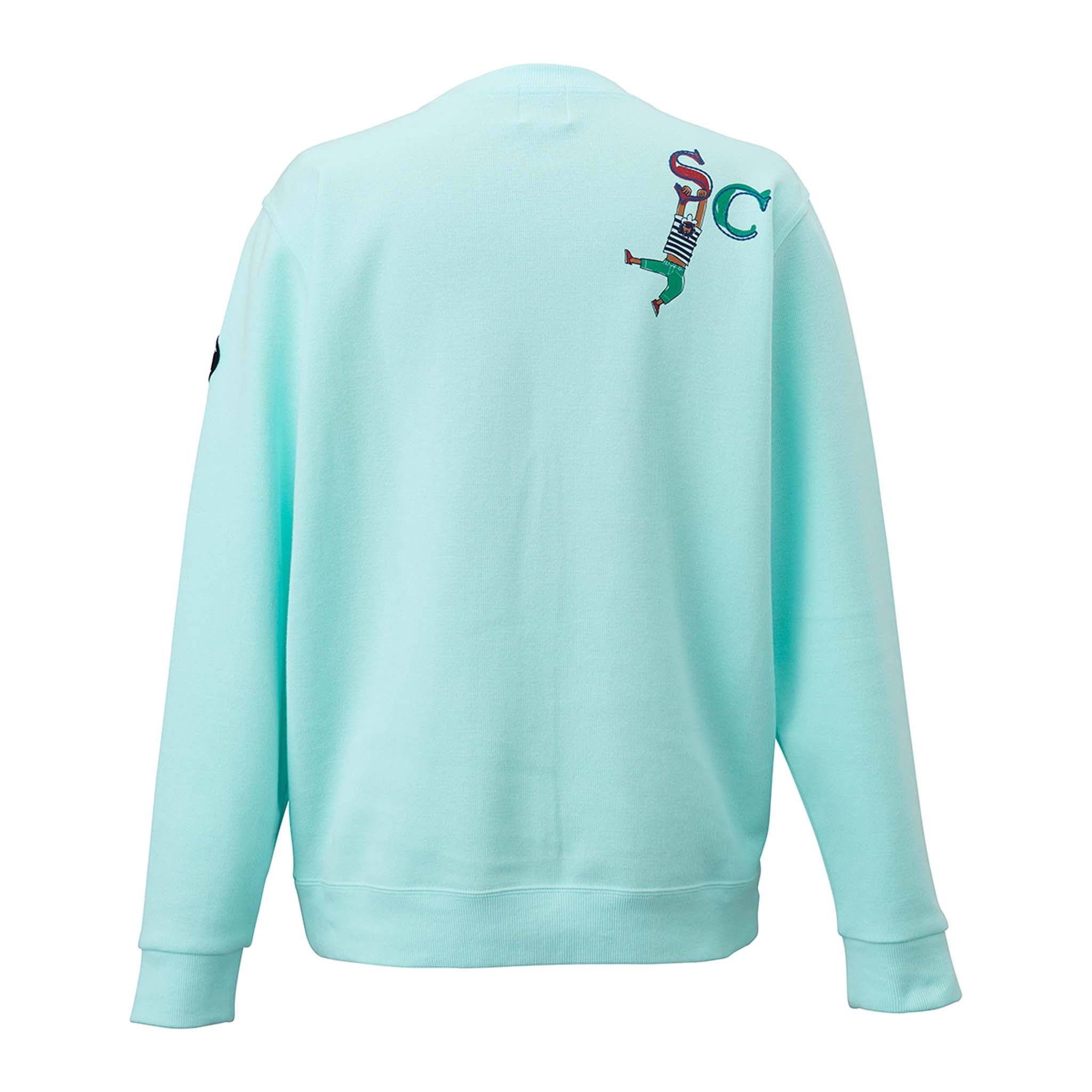 【公式】シナコバ (SINA COVA) クルーネックトレーナー 22120030 サックスの背面