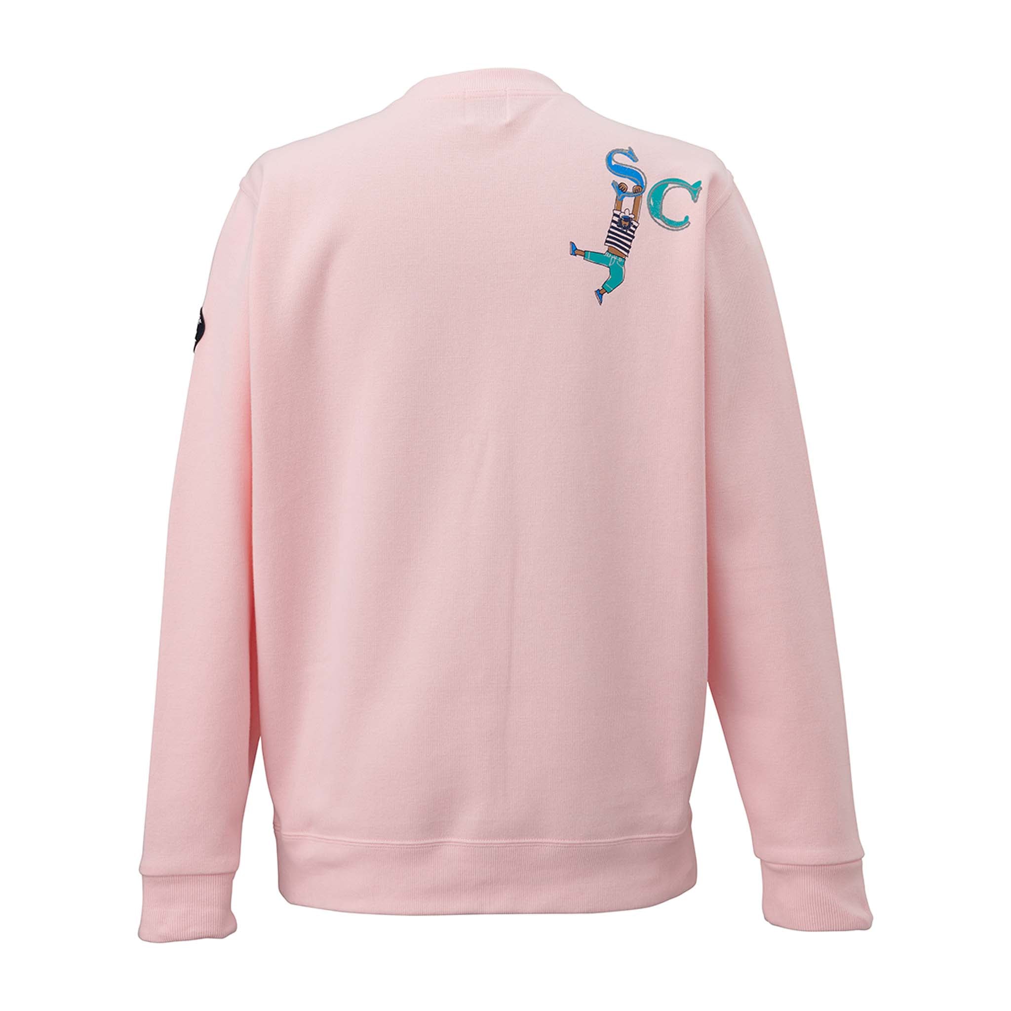 【公式】シナコバ (SINA COVA) クルーネックトレーナー 22120030 ピンクの背面