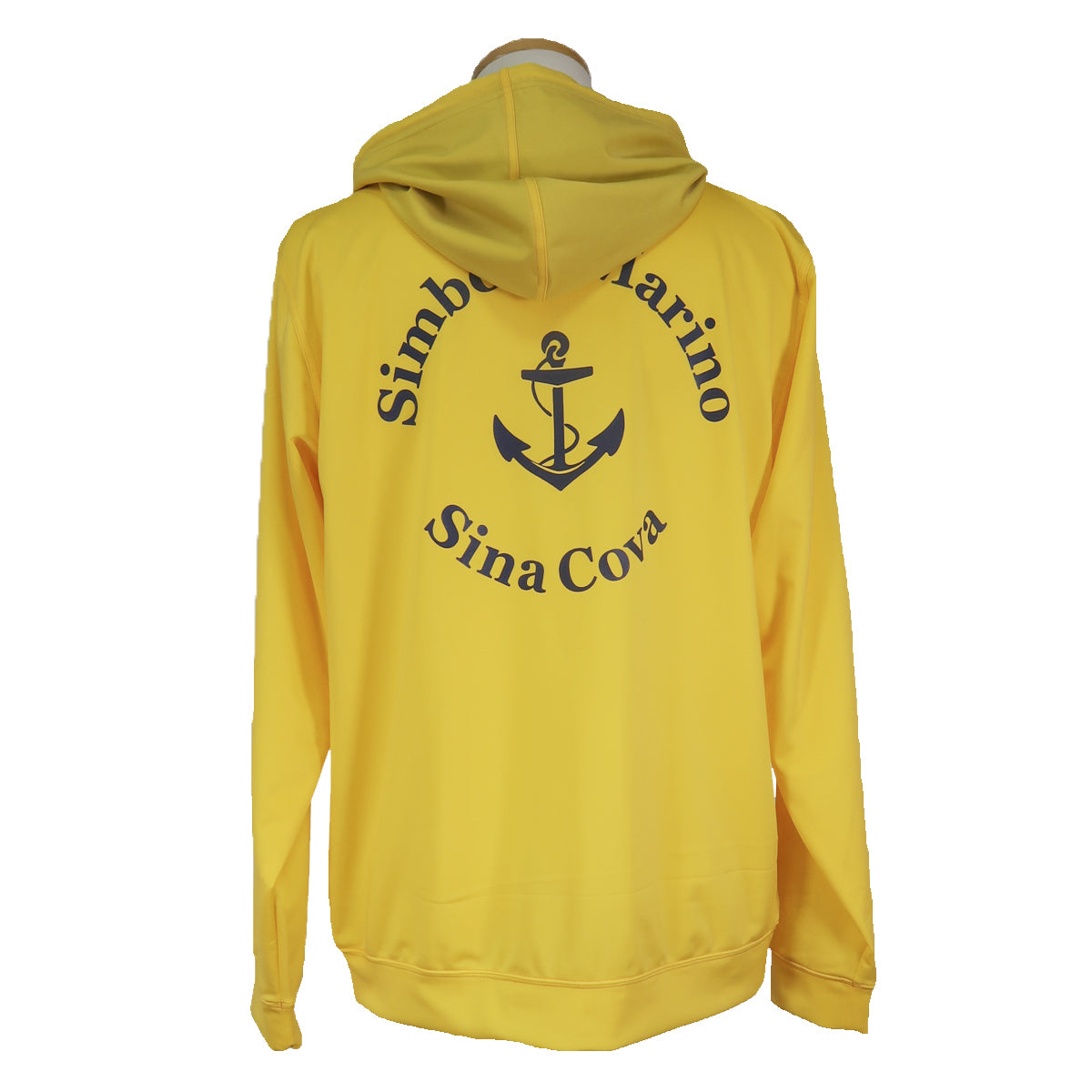 【公式】シナコバ (SINA COVA) ラッシュガードパーカー 20111010 イエローの背面プリント部分