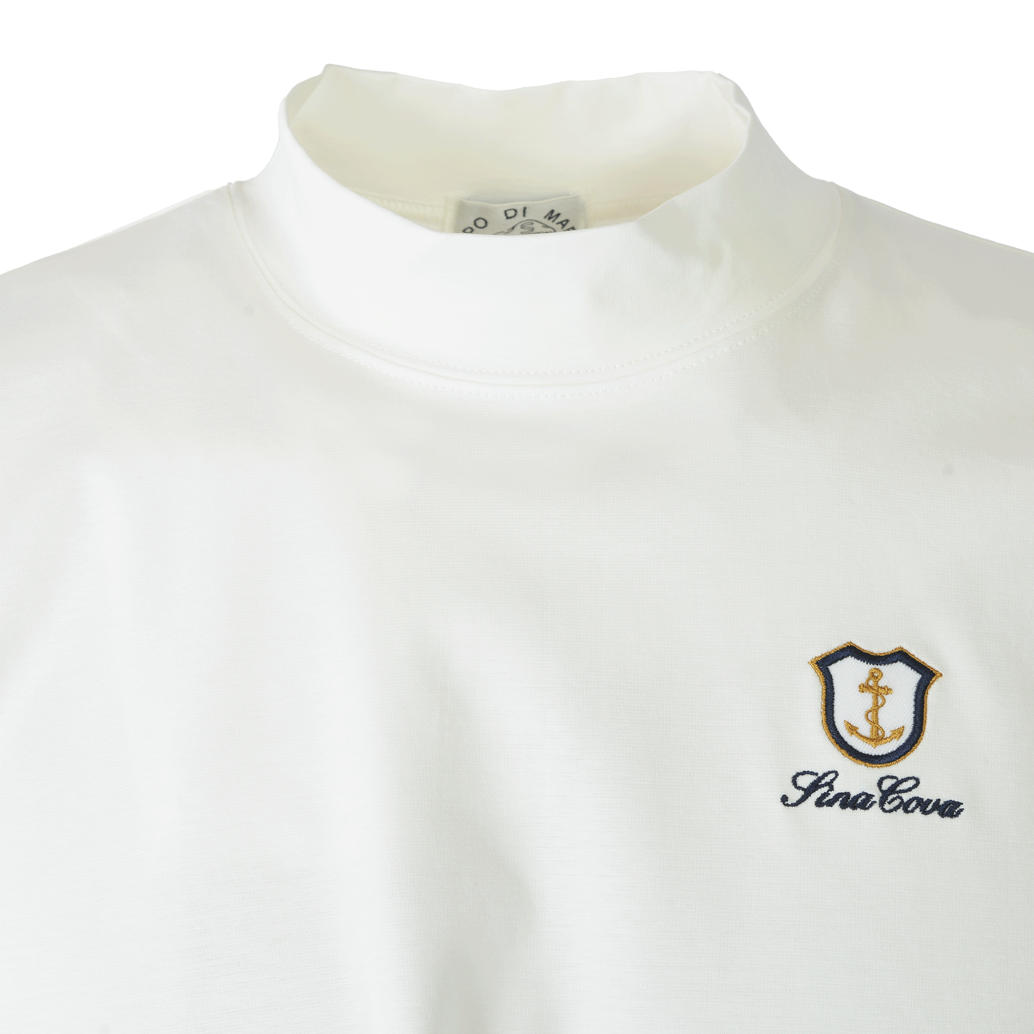 5分袖モックネックTシャツ 26130510