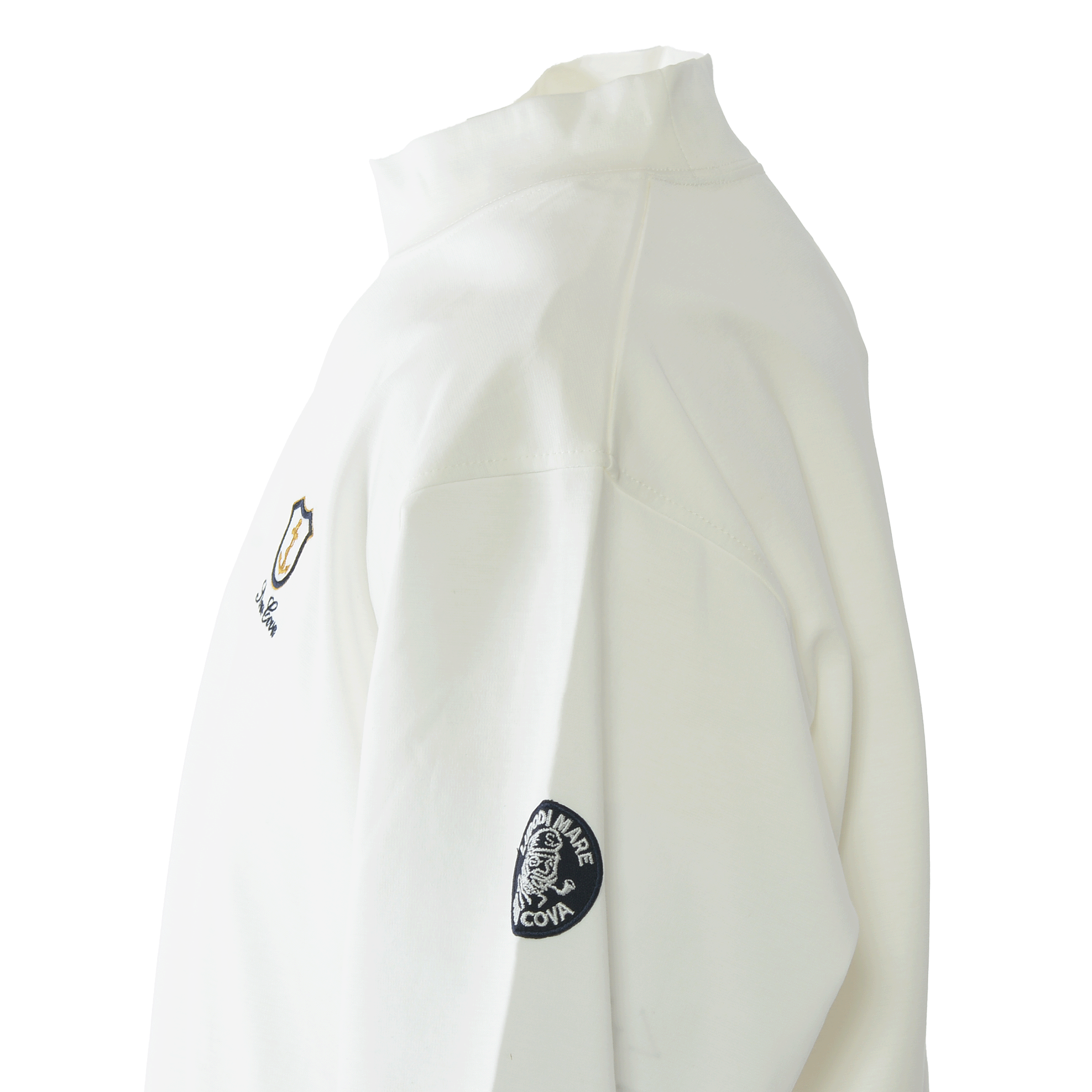 5分袖モックネックTシャツ 26130510