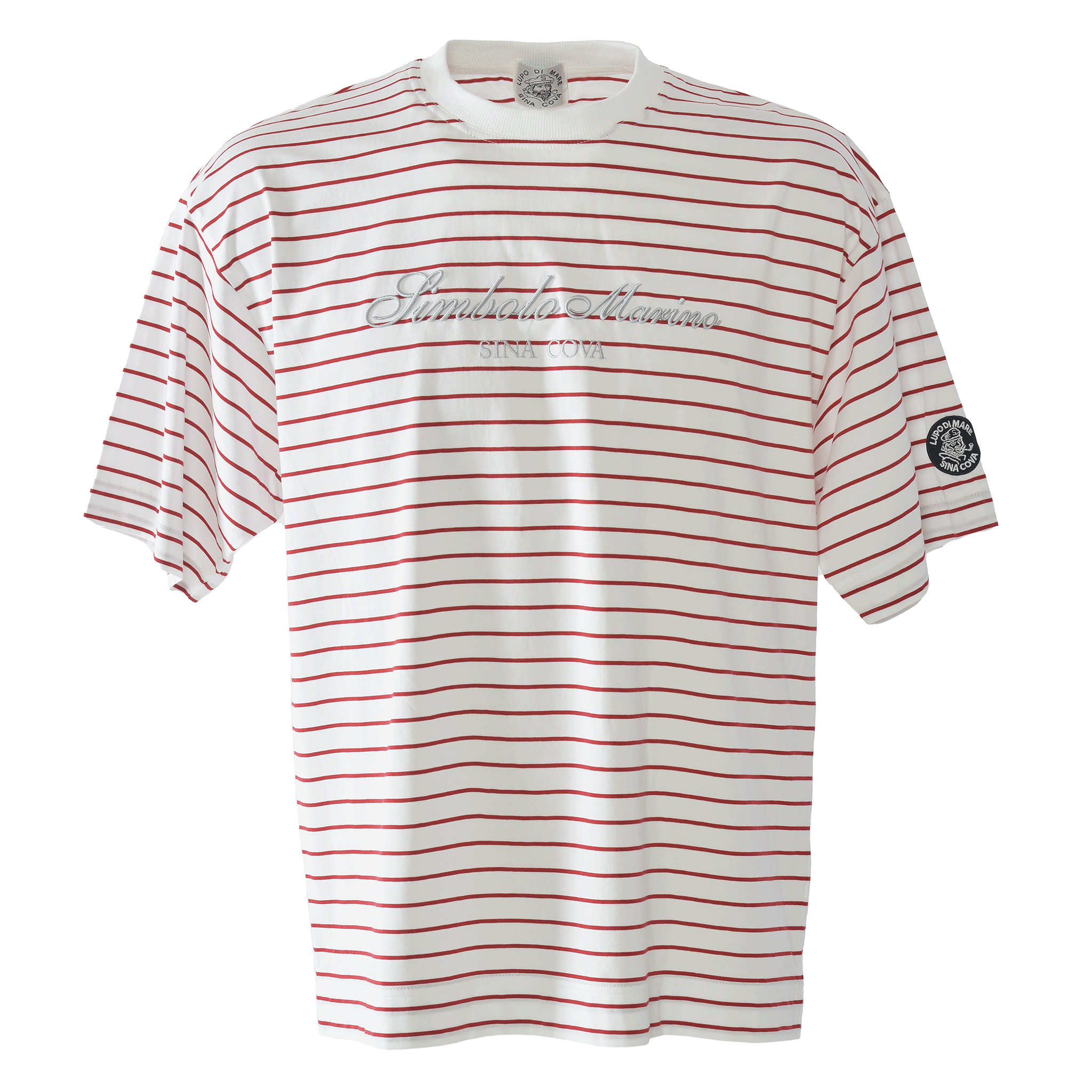 Striped drop shoulder T-shirt 26110570