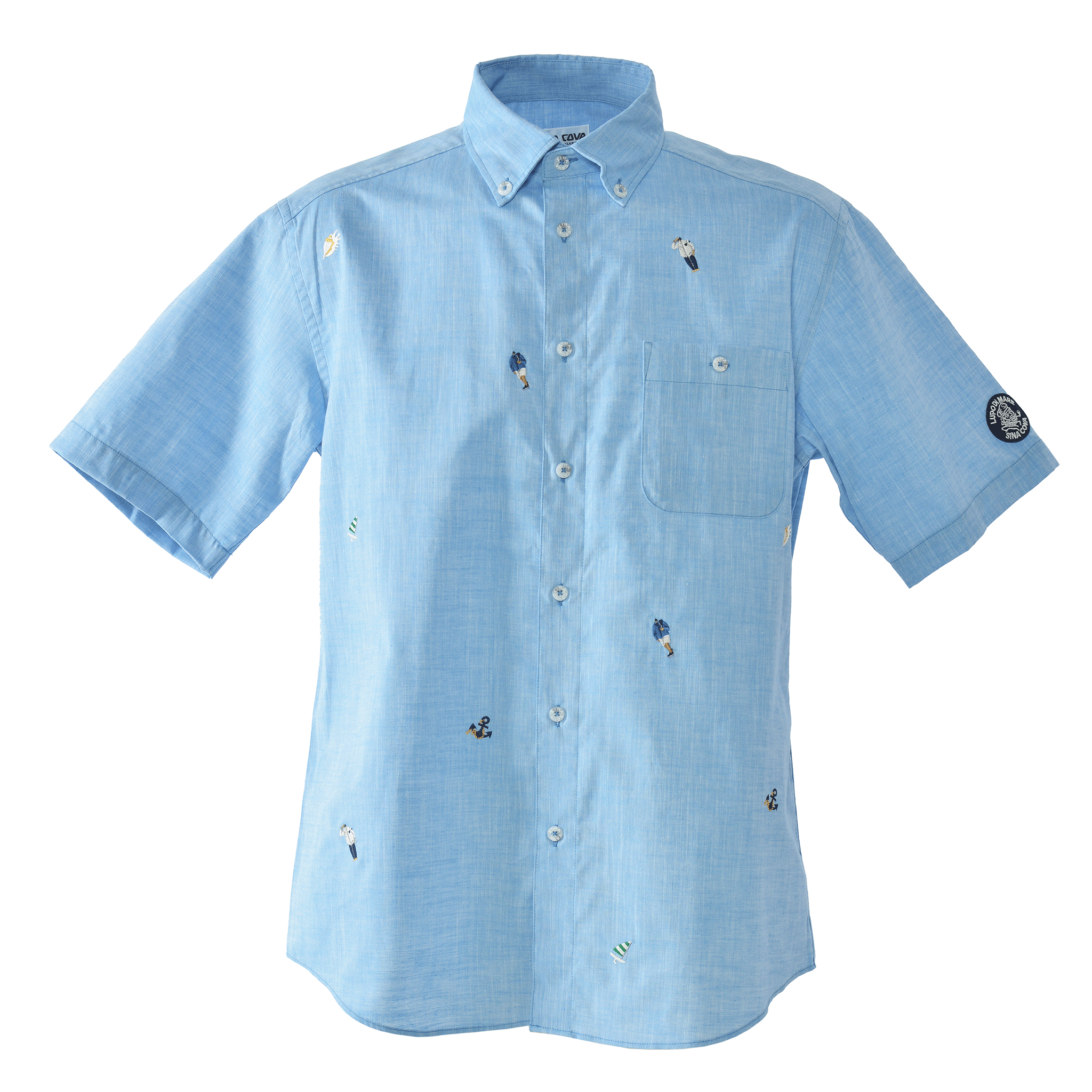 Short-sleeved button-down shirt 26124550