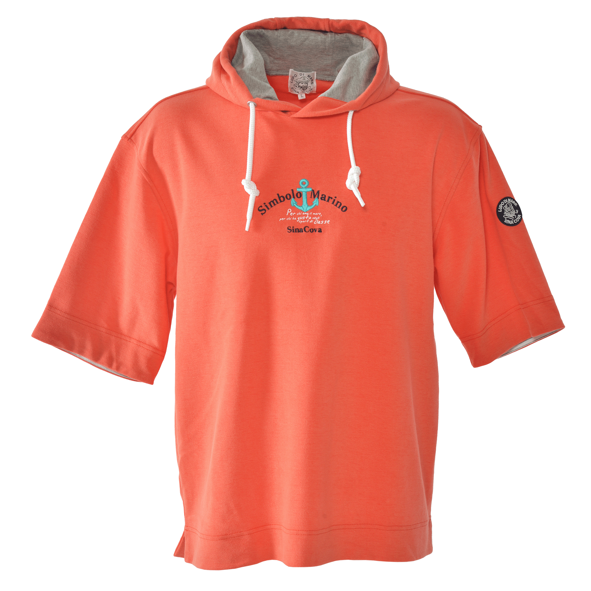 5分袖パーカー 26110520