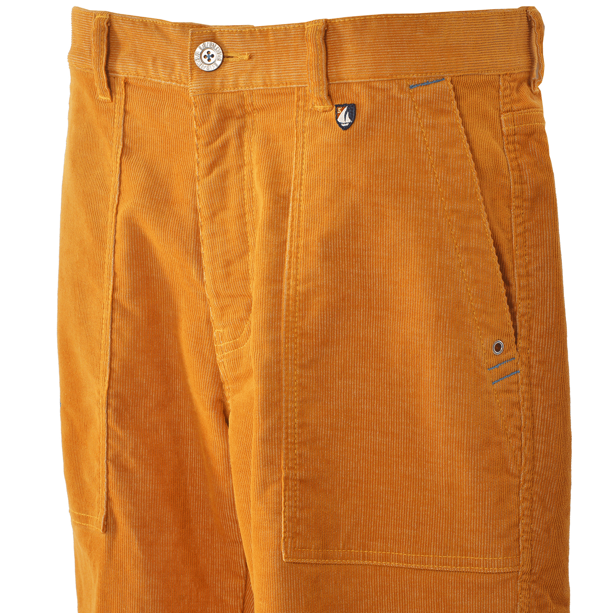 No-pleat tapered trousers