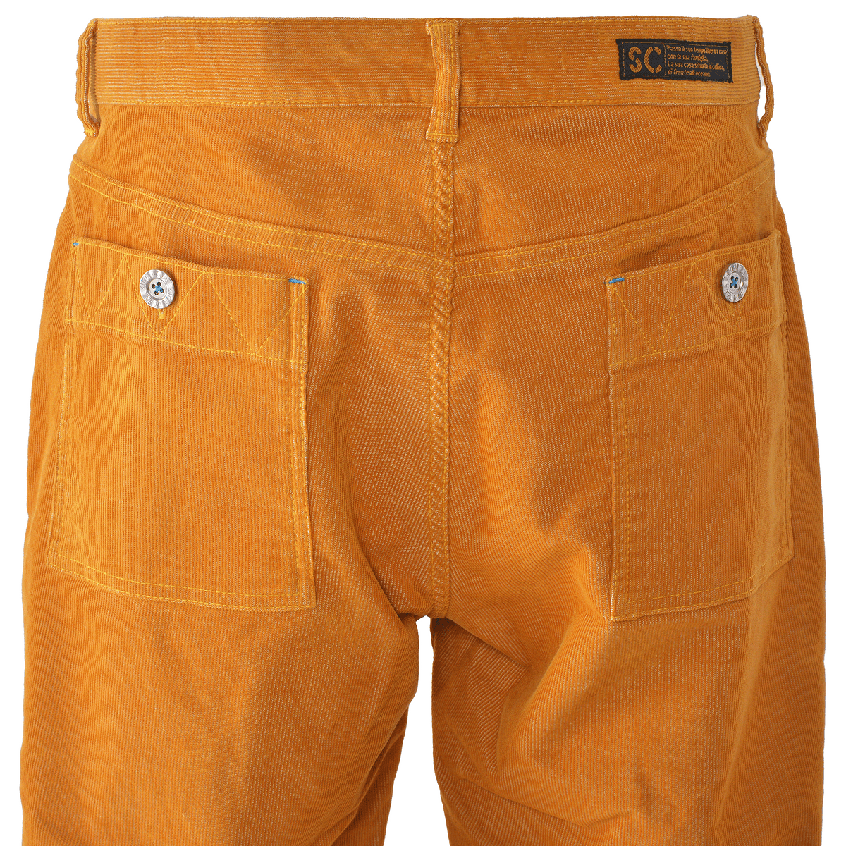 No-pleat tapered trousers