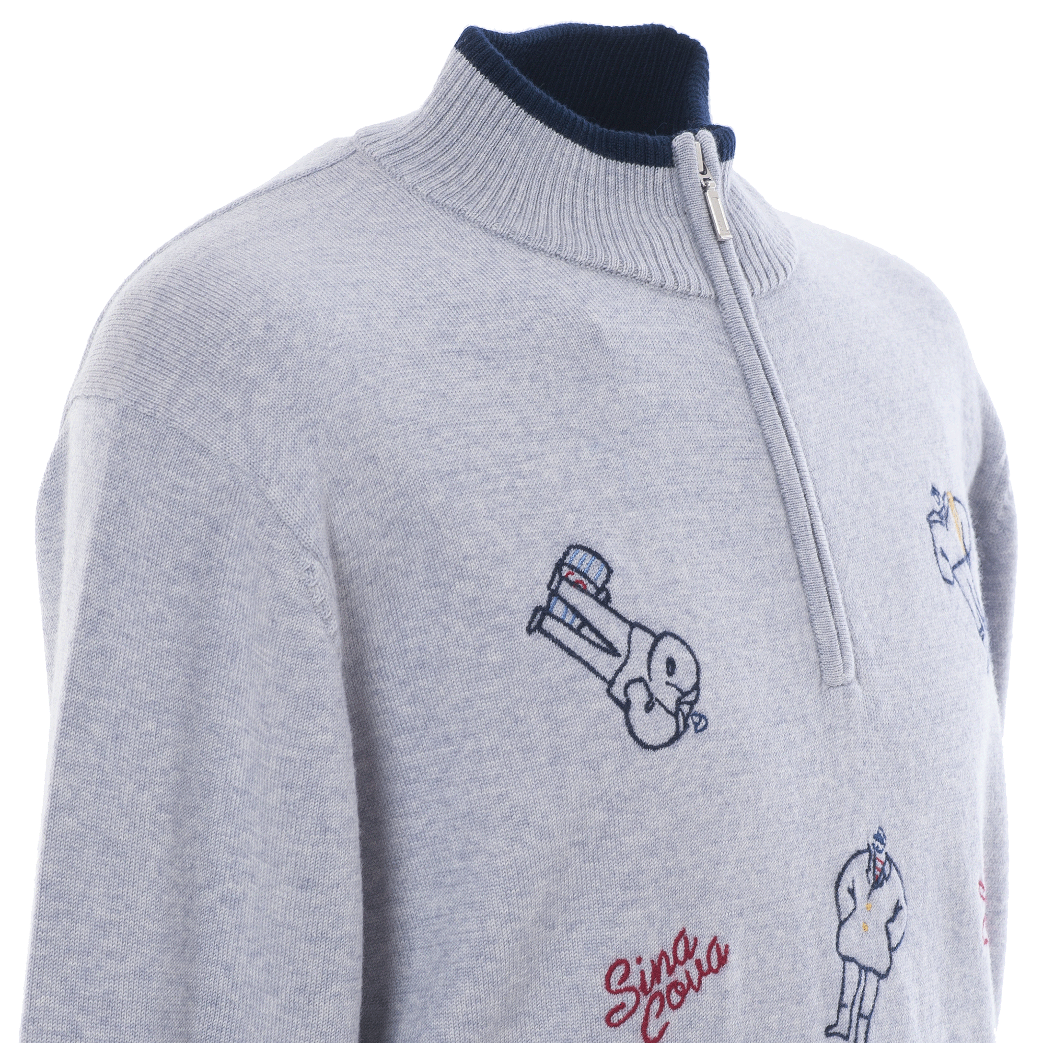 【アウトレット】 ハーフZIP セーター 22222010