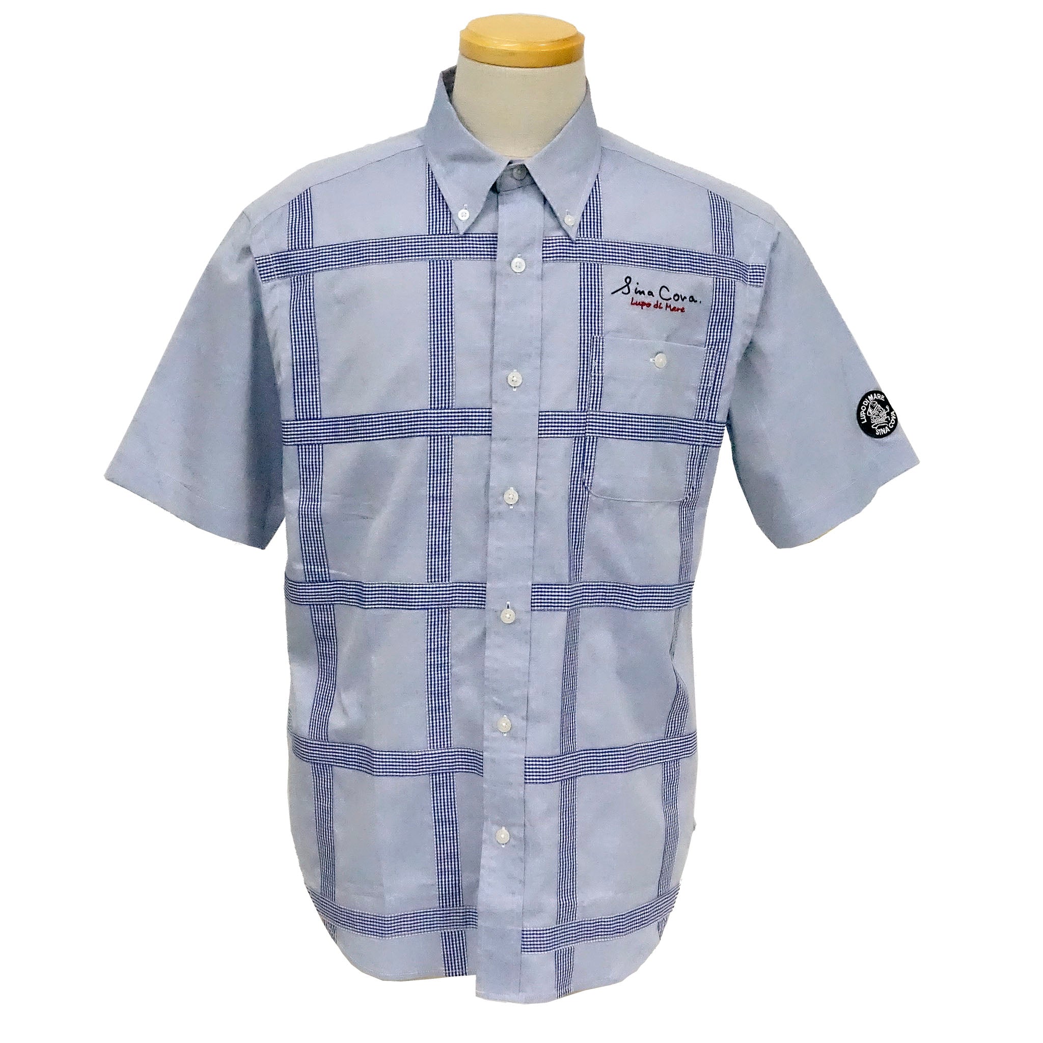Short -sleeved button down shirt 22124510