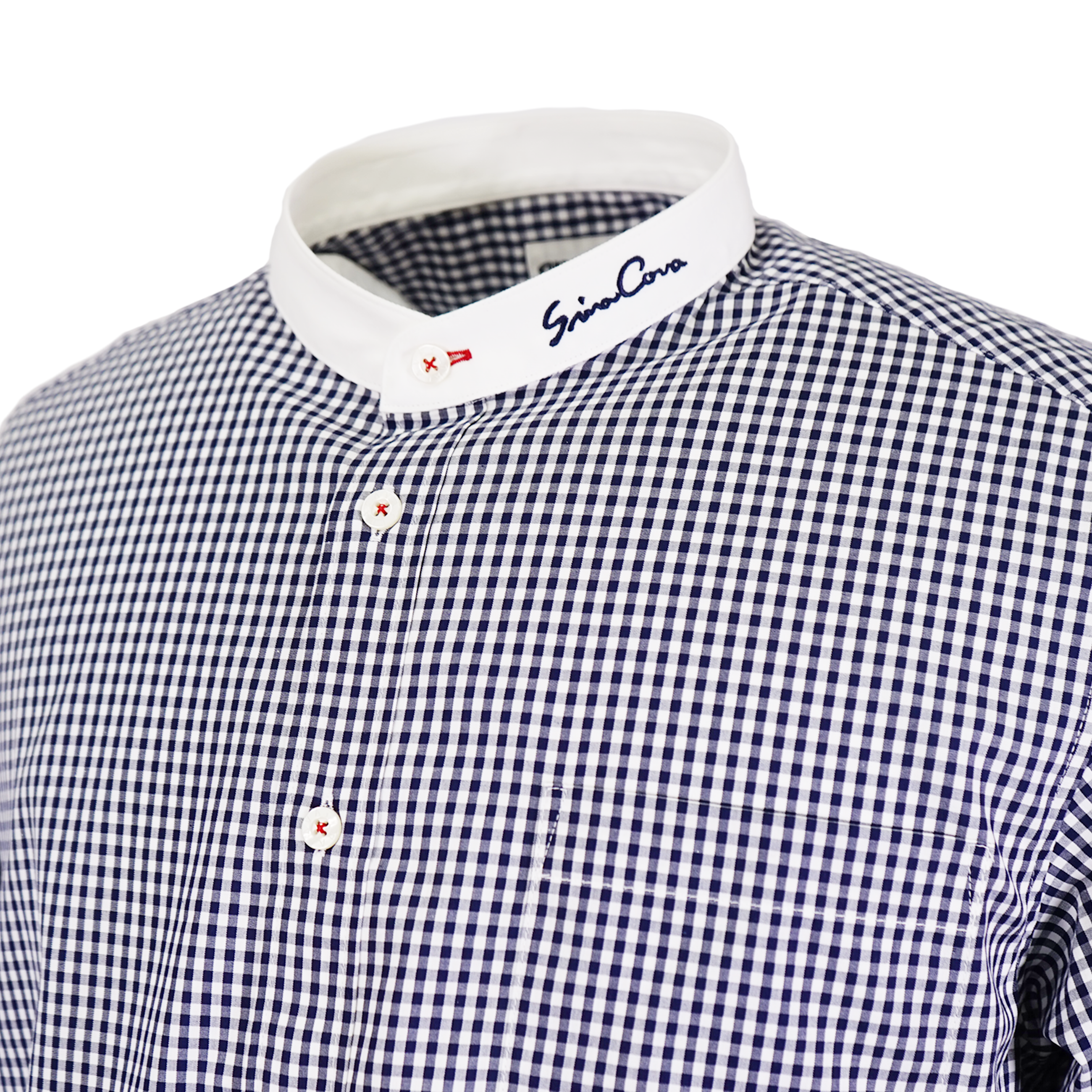 【アウトレット】シナコバ （SINA COVA） バンドカラー 長袖 シャツ 22234010