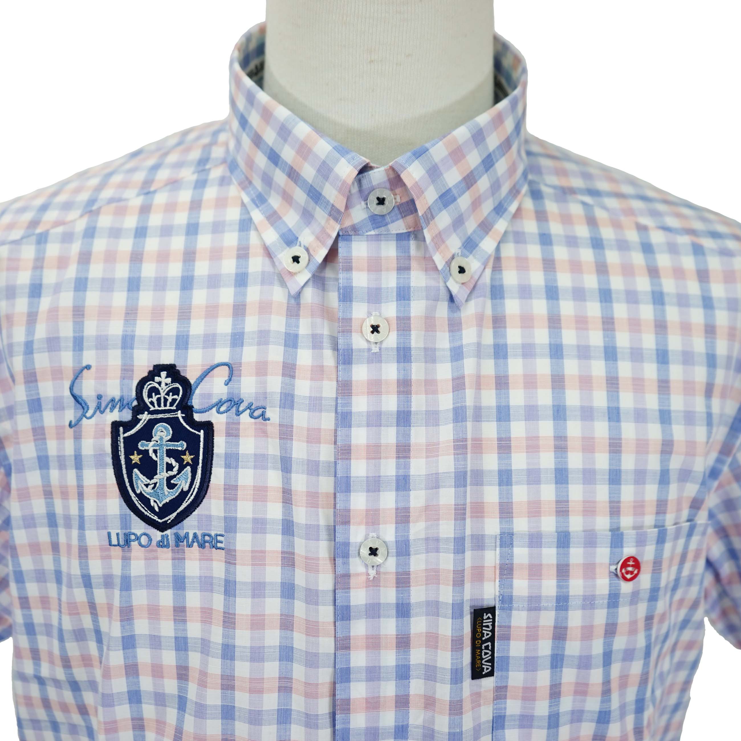 【アウトレット】シナコバ （SINA COVA） 半袖 ボタンダウンシャツ 22114510